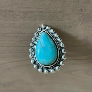 Turquoise & silver ring